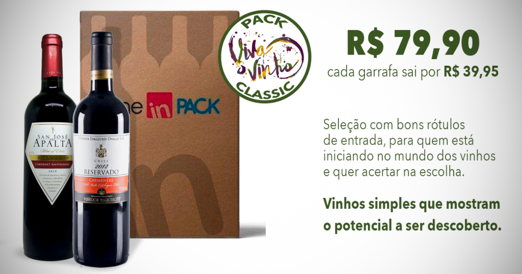 Pack Viva o Vinho Classic - Wine in Pack