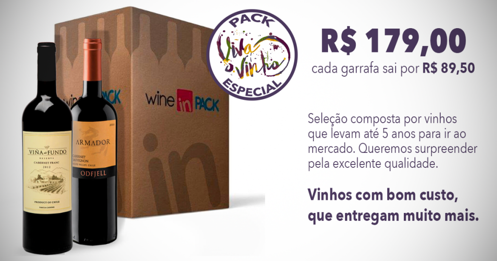 Pack Viva o Vinho Especial - Wine in Pack
